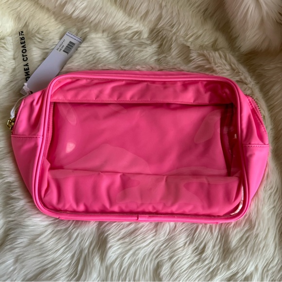 Stoney Clover Lane Clear Front Large Pouch in Bubblegum - Picture 2 of 11